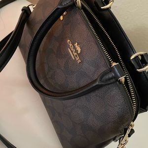 AUTHENTIC COACH Mini Lillie Carryall In Signature Canvas